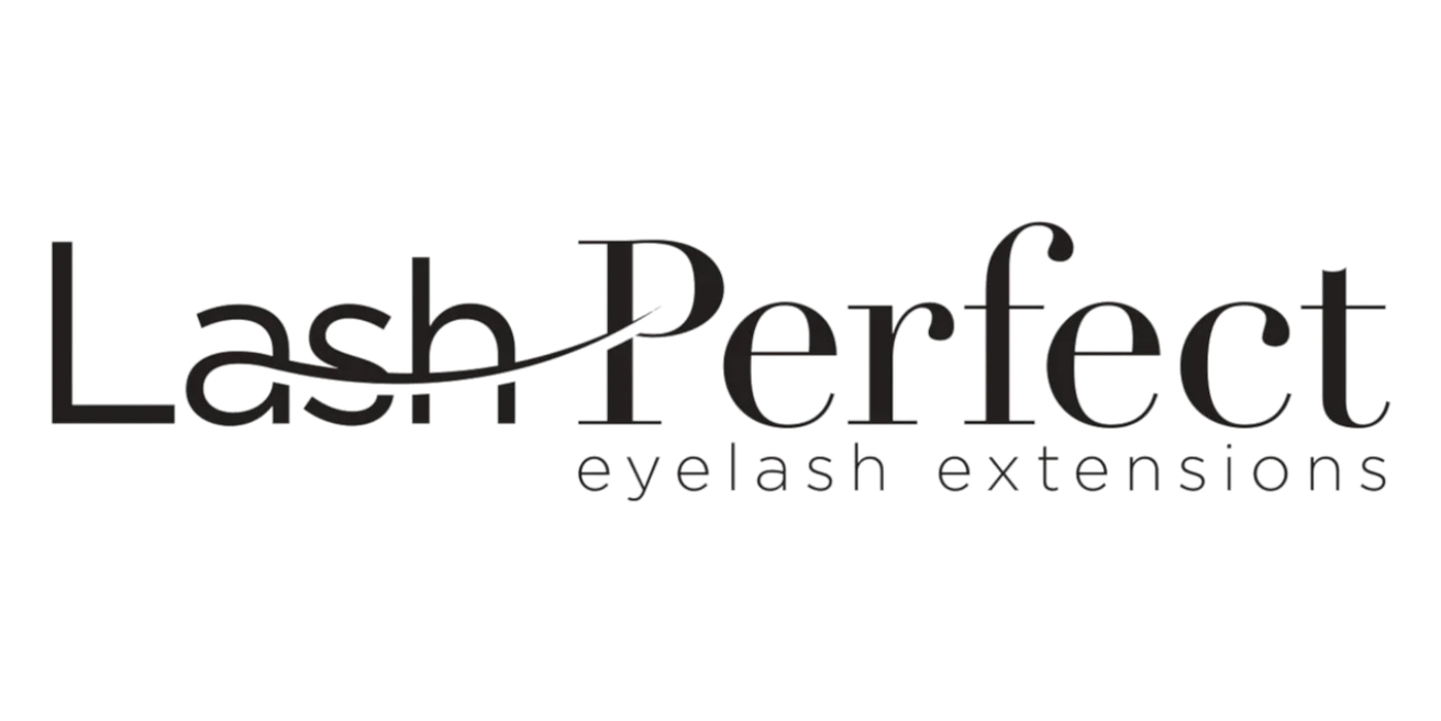 Lash Perfect eyelash extensions logo — professional lash brand used by Victoria Winham