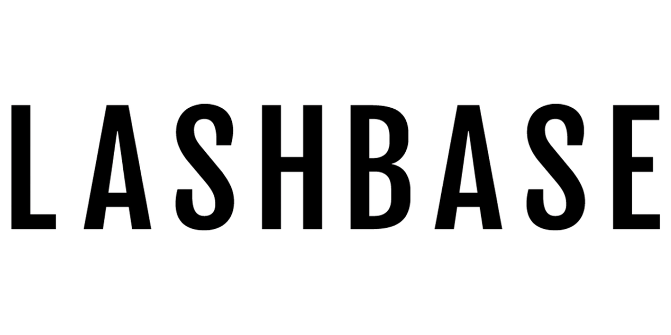 LashBase logo — professional lash products used by Victoria Winham